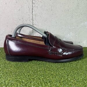 GH Bass & Co Burgundy Leather Penny Loafer Dress Shoes Men’s 9